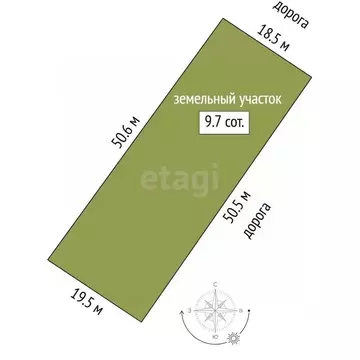 Участок в Тюменская область, Тюмень Медик СНТ, ул. Озерная, 427 (9.69 ...