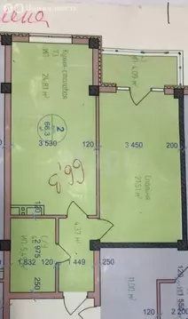2-комнатная квартира: Махачкала, проспект Петра I, 69 (66 м)