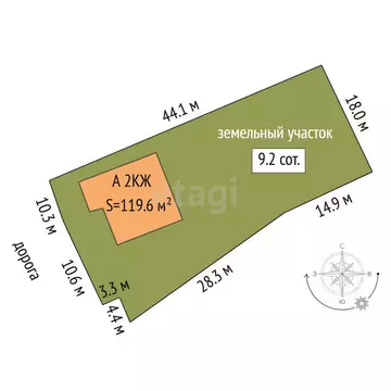 Дом в Нижняя Тавда, улица Ульянова (119.6 м)