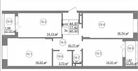 3-к кв. Белгородская область, Белгород Репное мкр, ул. Булата Окуджавы ...