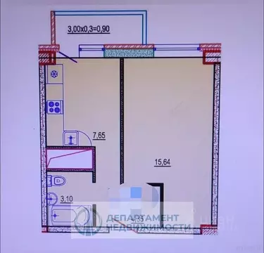 1-к кв. Краснодарский край, Краснодар Имени Петра Метальникова мкр, ...