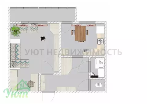 1-к кв. Московская область, Раменский муниципальный округ, с. Михеево ...