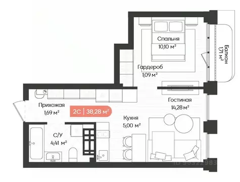 2-к кв. Новосибирская область, Новосибирск Ленинградская ул., 342 ...