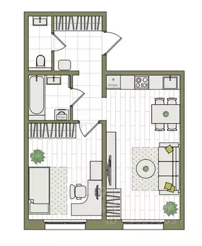 2-к кв. Кировская область, Киров ул. Чистопрудненская, 13А (45.2 м)
