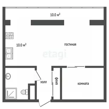 2-к кв. Пермский край, Пермь Кронштадтская ул., 33 (58.8 м)