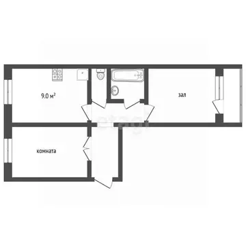 2-к кв. Ямало-Ненецкий АО, Муравленко Пионерская ул., 18 (51.0 м)