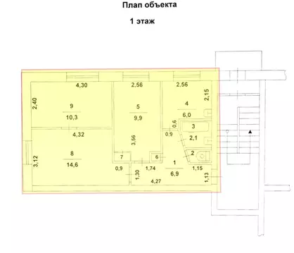 3-к кв. Челябинская область, Миасс просп. Октября, 24 (51.6 м)