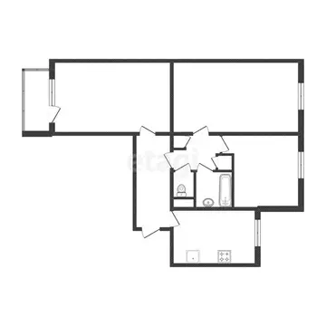 3-комнатная квартира: Белгород, улица Губкина, 29 (61.6 м)