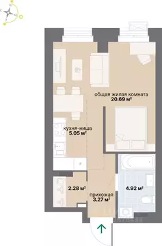 Студия Свердловская область, Екатеринбург Южный жилрайон, Лайв жилой ...