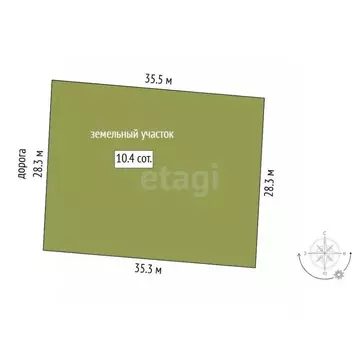 Участок в Тюменская область, Тюмень Факел СНТ, 8-я линия (10.39 сот.)