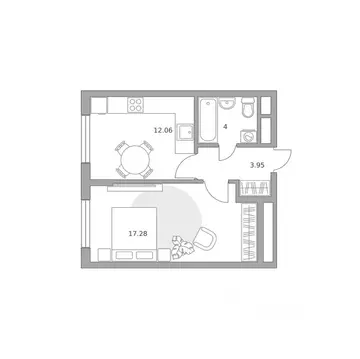 1-к кв. Московская область, Мытищи ул. Красная Слобода (37.29 м)