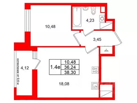 1-к кв. Ленинградская область, Всеволожский район, Свердловское ...