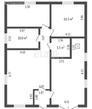 Дом в Абакан, 10-й микрорайон, Рождественская улица (120 м)