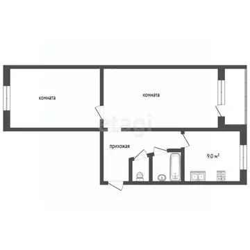 2-к кв. Ставропольский край, Пятигорск городской округ, пос. ...