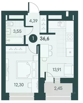 1-к кв. Курганская область, Курган Малиновые высоты жилой комплекс ...