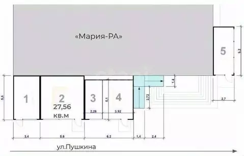 Торговая площадь в Новосибирская область, Искитим ул. Пушкина, 59 (96 ...