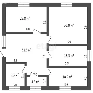 Дом в село Аромашево, улица Ленина (139 м)