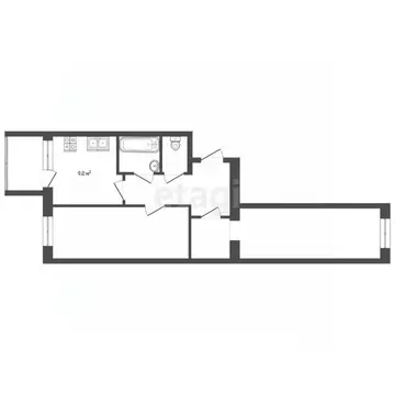 2-к кв. Ямало-Ненецкий АО, Ноябрьск ул. Дружбы, 4А (49.3 м)