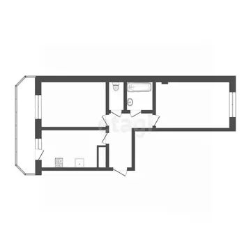 2-к кв. Смоленская область, Смоленск ул. Багратиона, 26А (65.2 м)