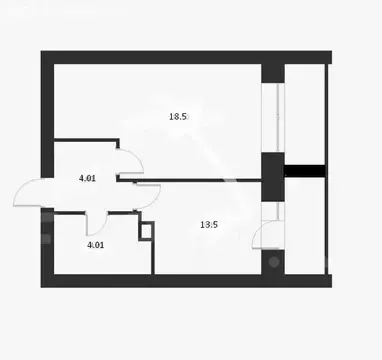 1-комнатная квартира: Пятигорск, Первомайская улица, 51 (40 м)