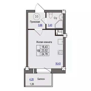1-к кв. Псковская область, Псковский район, Завеличенская волость, д. ...