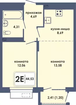 2-к кв. Пермский край, Пермь Камская Долина мкр, Аксиома жилой ...