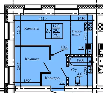 1-комнатная квартира: Сыктывкар, район Орбита, Петрозаводская улица, ...