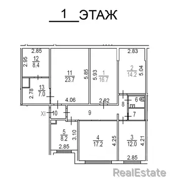 3-к кв. Москва Алтуфьевское ш., 56 (124.4 м)