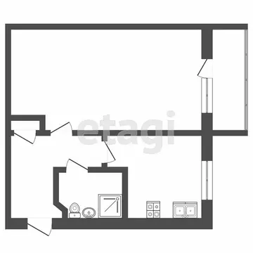 1-комнатная квартира: Тверь, бульвар Цанова, 33 (30.6 м)