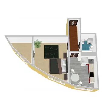 1-к кв. Воронежская область, с. Новая Усмань ул. Полевая, 47А (38.0 м)