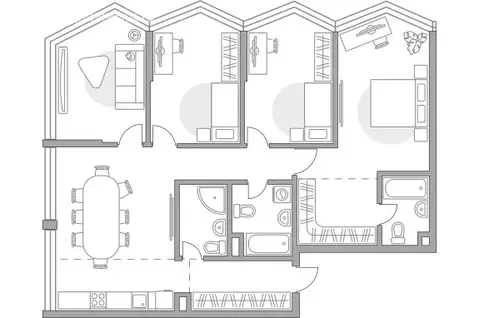 5-комнатная квартира: Москва, ул. Народного Ополчения (116.97 м)