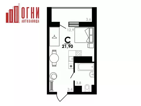 Студия Нижегородская область, Нижний Новгород Коломенская ул., 8к4 ...