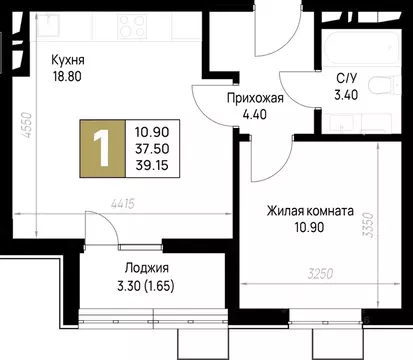 1-к кв. Краснодарский край, Анапа На Высоком Берегу жилой комплекс ...