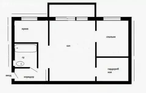 2-комнатная квартира: Тула, улица Белкина, 1Б (44.2 м)