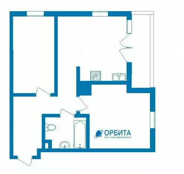 2-комнатная квартира: Тюмень, Родниковая улица, 4 (54.2 м)