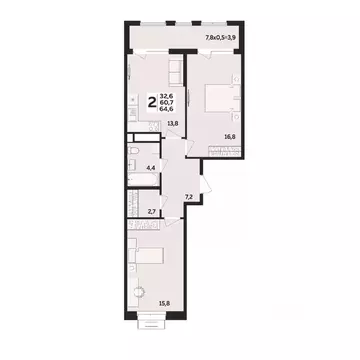 2-к кв. Адыгея, Тахтамукайский район, Старобжегокайское с/пос, Новая ...