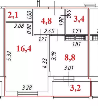 1-к кв. Ленинградская область, Кингисепп Крикковское ш., 32 (37.0 м)