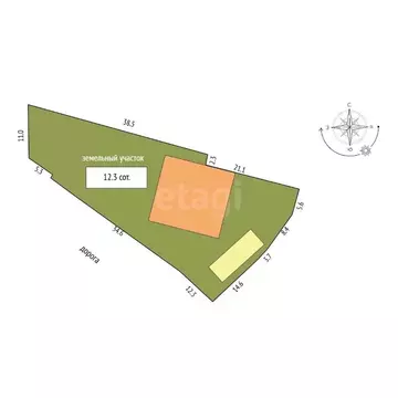 Дом в Тамбовская область, Тамбов Донская ул., 6 (456 м)