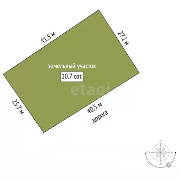 Участок в Вологодская область, Шекснинский муниципальный округ, Восход ...