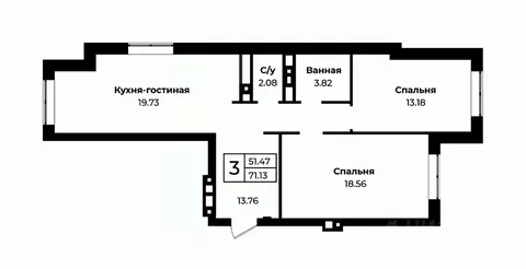 3-к кв. Оренбургская область, Оренбург Селивановский пер., 24/46 ...