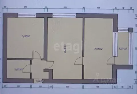 2-к кв. Ярославская область, Ярославль Республиканский проезд, 11 ...