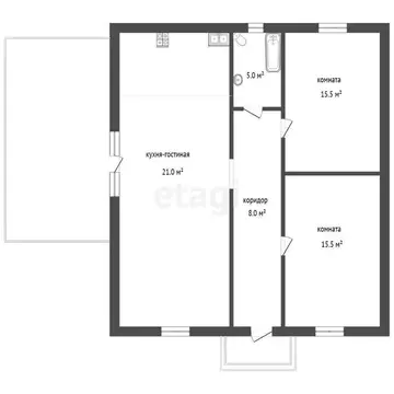 Дом в Рассвет, Российская улица (65 м)