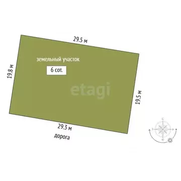 Участок в Тюменская область, Тюмень Ембаевское ТОО,  (6.0 сот.)