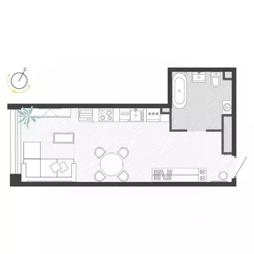 1-к кв. Приморский край, Владивосток ул. Нейбута (33.23 м)