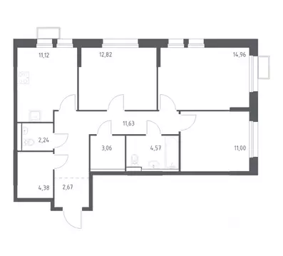 3-к кв. Московская область, Химки Клязьма-Старбеево мкр, Ивакино кв-л, ...