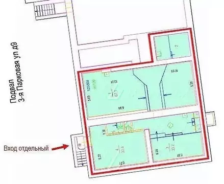 Офис в Москва 3-я Парковая ул., 9 (145 м)