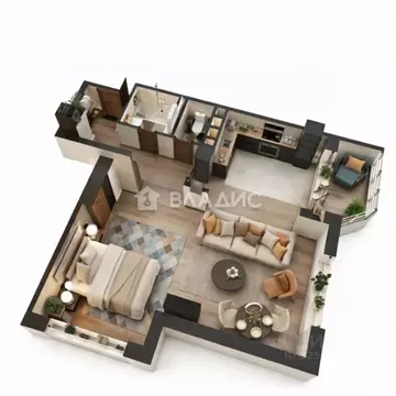 1-к кв. Владимирская область, Ковров ул. Сергея Лазо, 5 (61.6 м)