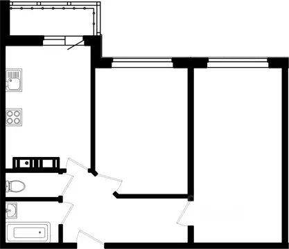 2-к кв. Ленинградская область, Всеволожский район, Заневское городское ...