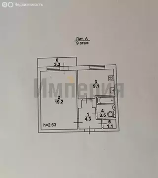 1-комнатная квартира: Саратов, улица имени А.И. Куприянова, 7А (37.2 ...