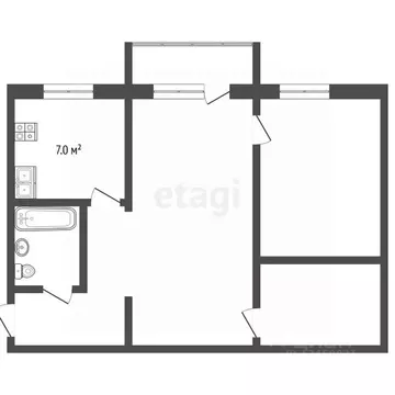 2-к кв. Марий Эл, Йошкар-Ола Ленинский просп., 69А (42.0 м)